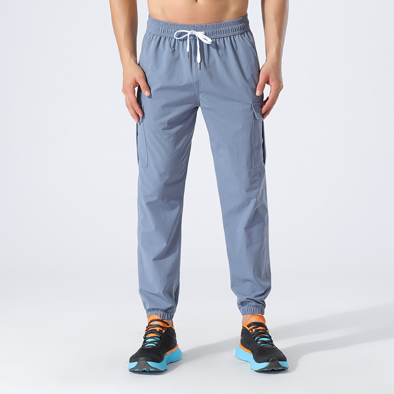 Men's Loose-Fit Stretch Woven Athletic Pants, Ideal for Fitness and Casual Wear
