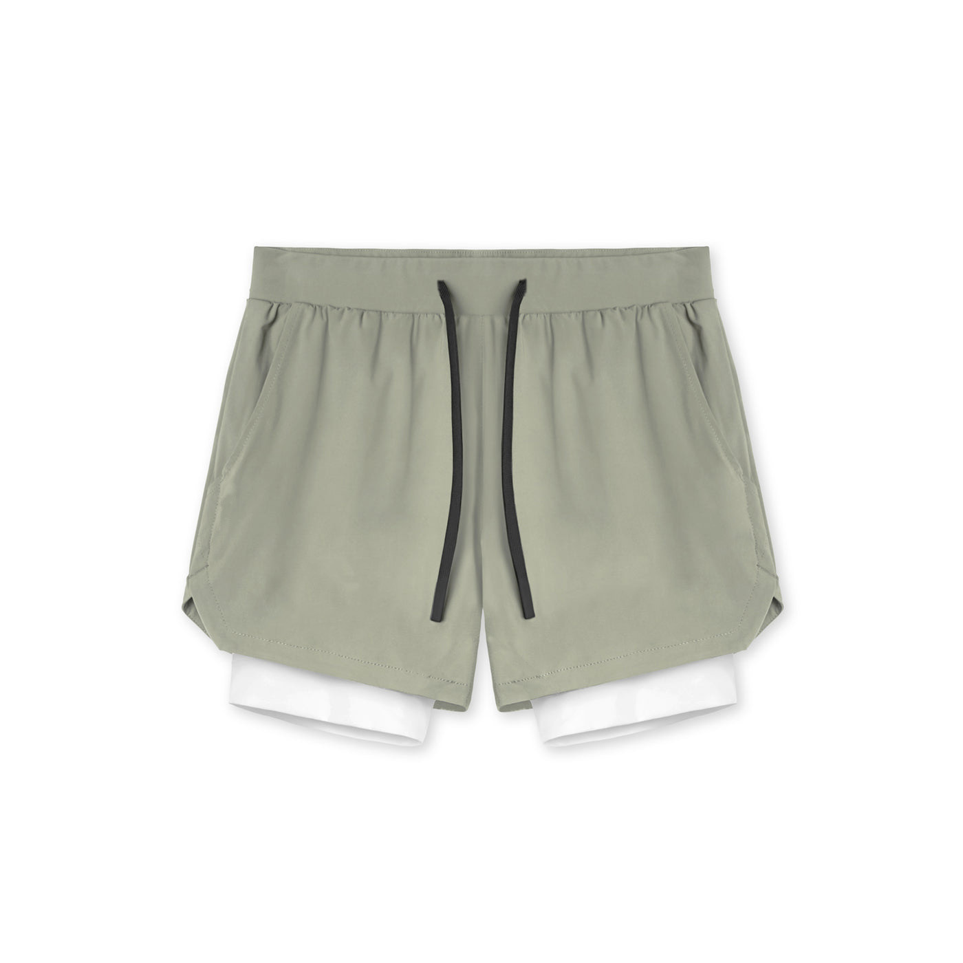 Men's Double-Layered Fitness Shorts for Workouts
