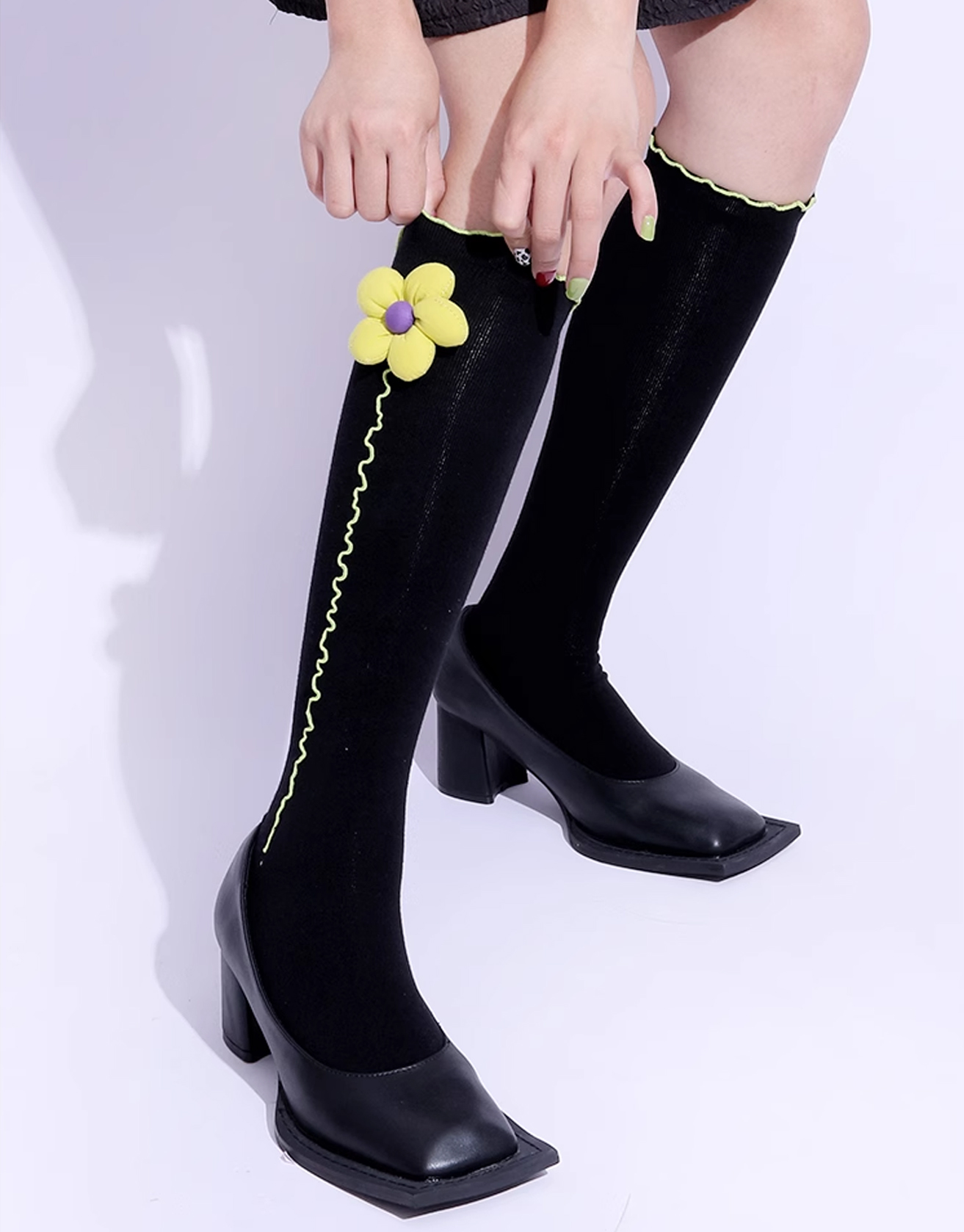 3D Fancy Line Socks