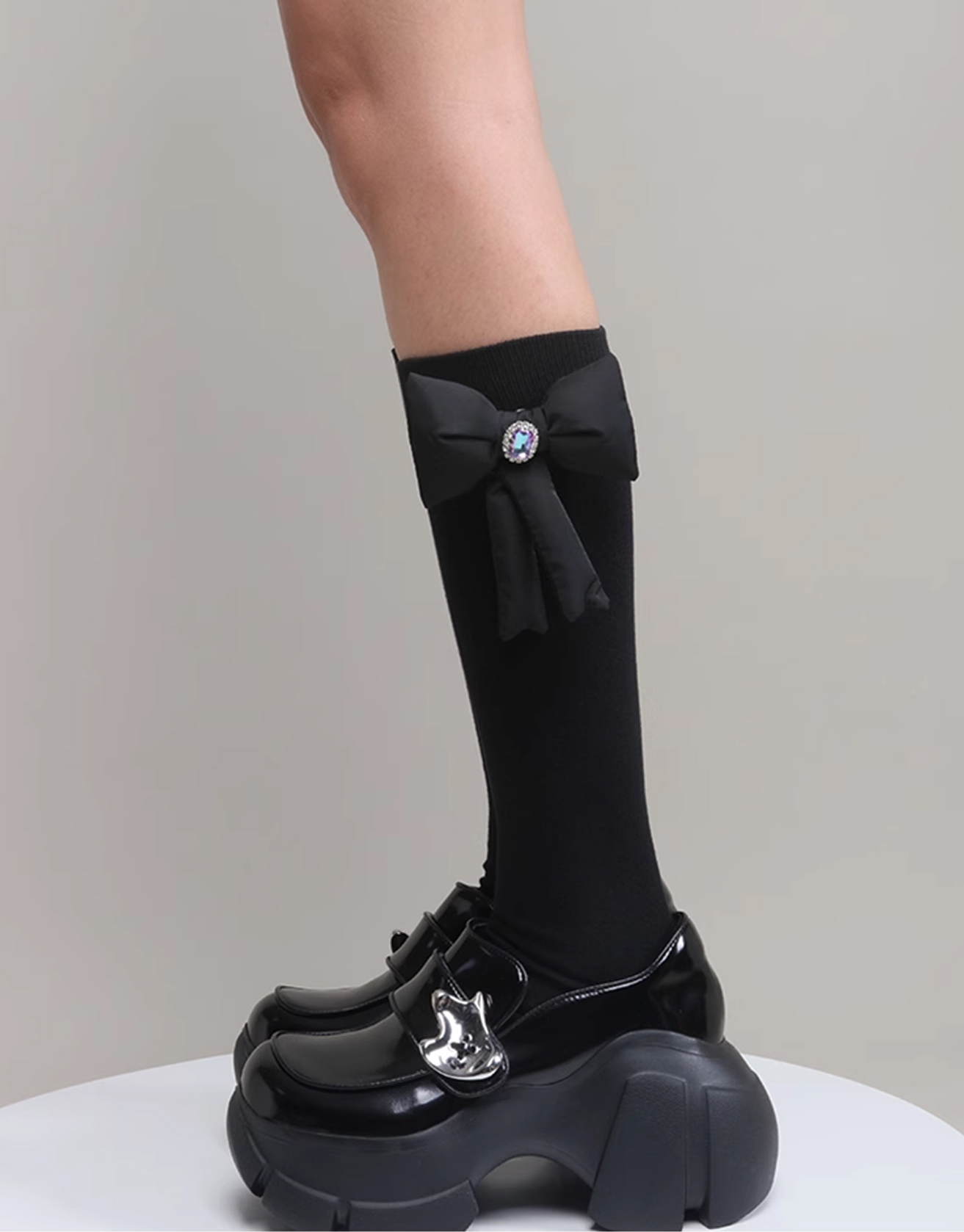 Detachable 3D Bow Socks