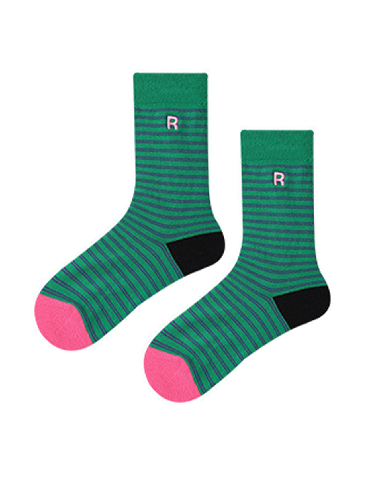 Dopamine Plaid Colour-block Socks Set Of Three