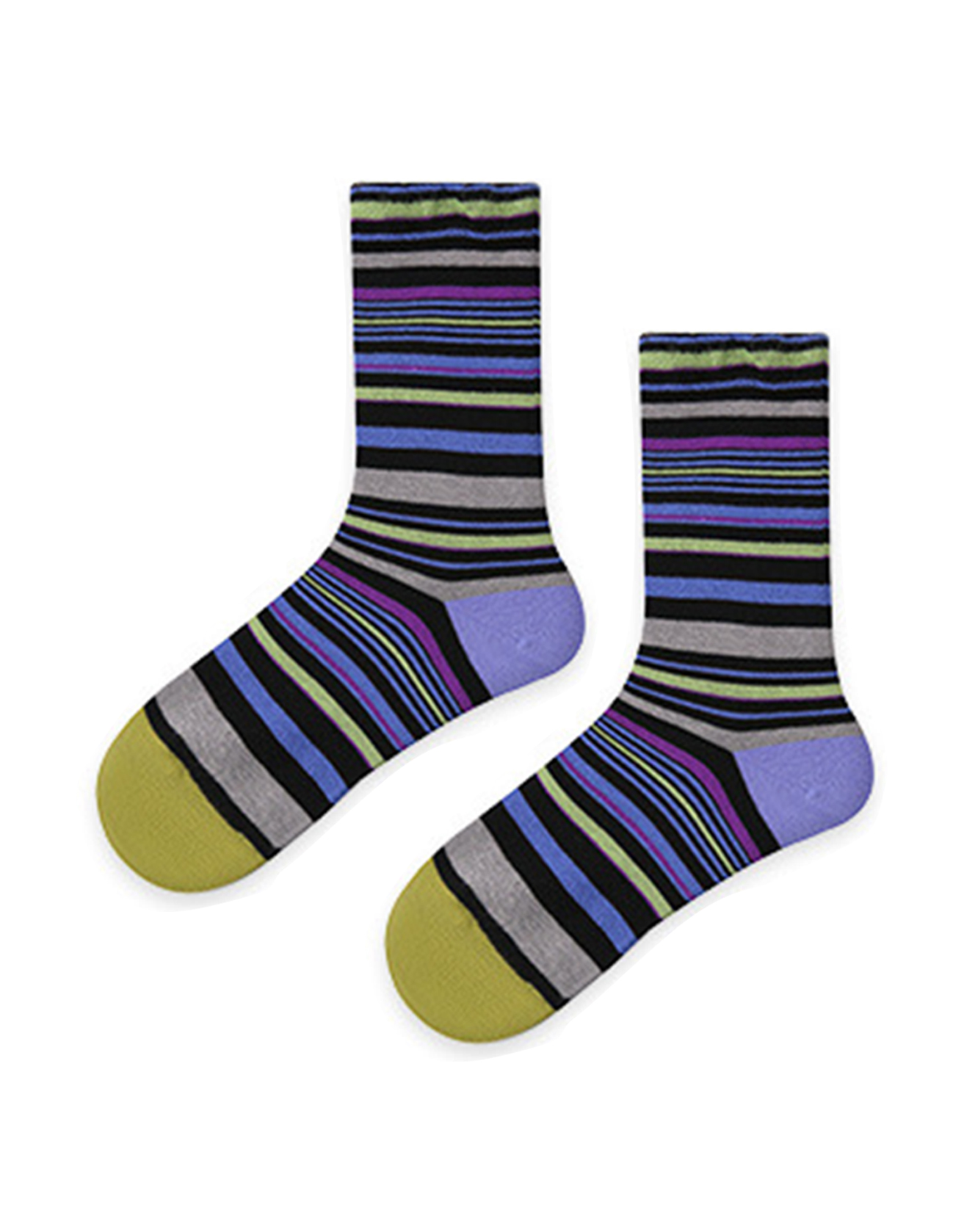 Set Of Three Pairs Of Colorful Zebra Socks