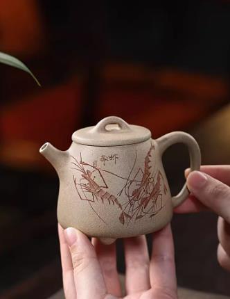 Yixing purely handmade Zisha teapots, single pot Xiaqu190ml