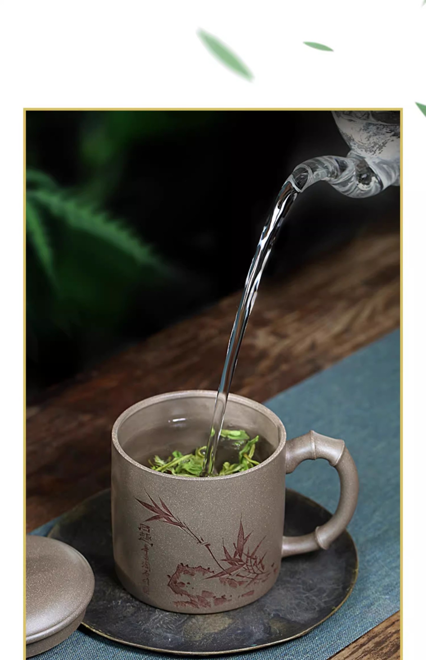 Yixing purely Zisha tea cup, single tea cup"taihushi"420ml