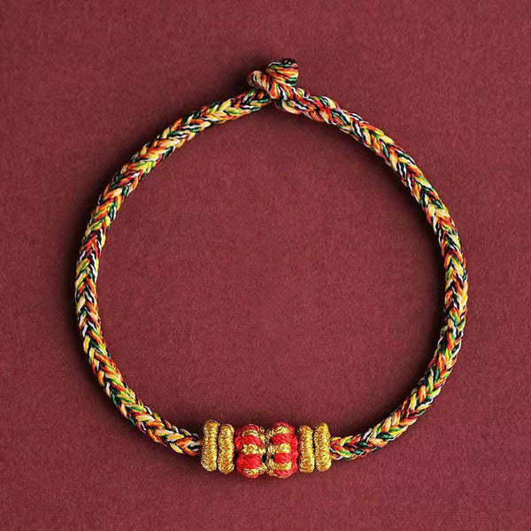 BlessingGiver Chinese Zodiac Lantern Knot Luck Braided String Couple Bracelet BlessingGiver