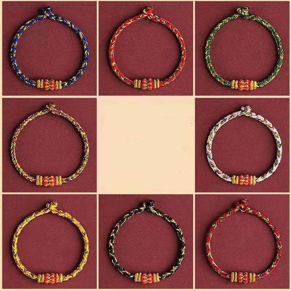 BlessingGiver Chinese Zodiac Lantern Knot Luck Braided String Couple Bracelet BlessingGiver