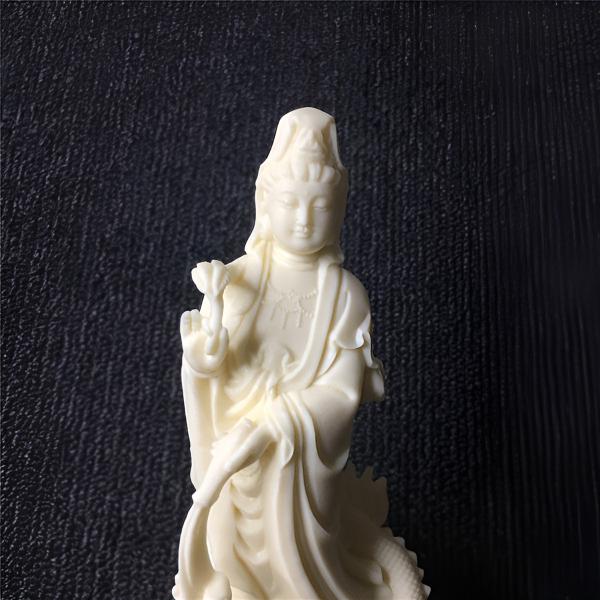 BlessingGiver Ivory Nut Dragon Guanyin Bodhisattva Statue Home Decoration BlessingGiver