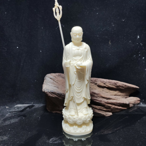 BlessingGiver Ivory Nut Ksitigarbha Bodhisattva Compassion Home Proction Decoration BlessingGiver