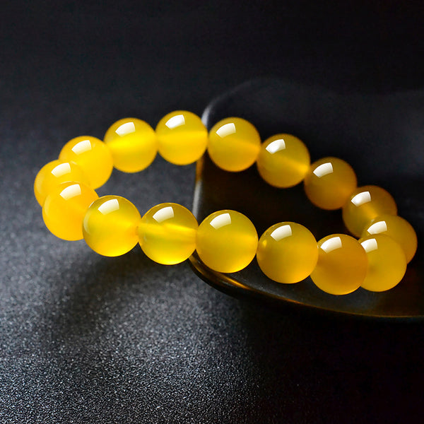 BlessingGiver Natural Yellow Agate Balance Bracelet BlessingGiver