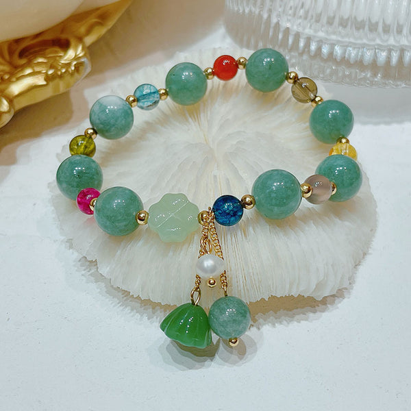 INNERVIBER Tibetan Jade Gourd Wealth Bracelet – fortune jewelry