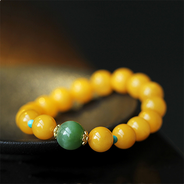 BlessingGiver Yellow Topaz Jade Cat's Eye Protection Bracelet BlessingGiver