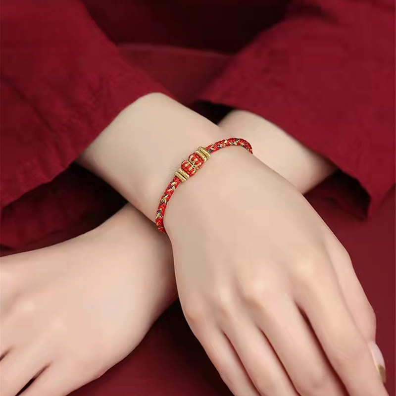 INNERVIBER Chinese Zodiac Lantern Knot Luck Braided String Couple Bracelet Bracelet INNERVIBER 9
