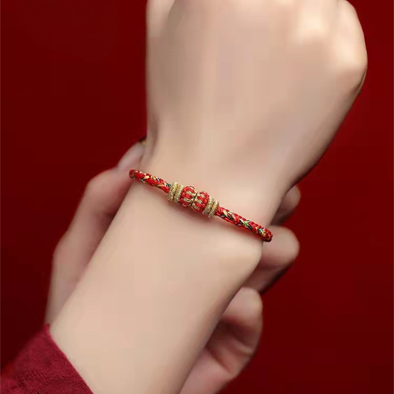 INNERVIBER Chinese Zodiac Lantern Knot Luck Braided String Couple Bracelet Bracelet INNERVIBER 8