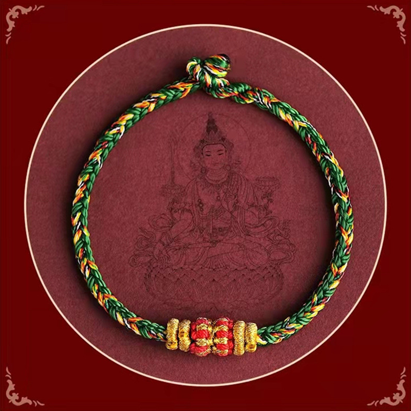 INNERVIBER Chinese Zodiac Lantern Knot Luck Braided String Couple Bracelet Bracelet INNERVIBER 4