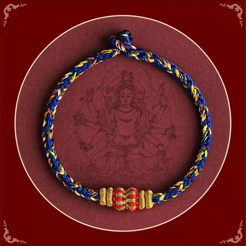 INNERVIBER Chinese Zodiac Lantern Knot Luck Braided String Couple Bracelet Bracelet INNERVIBER 3