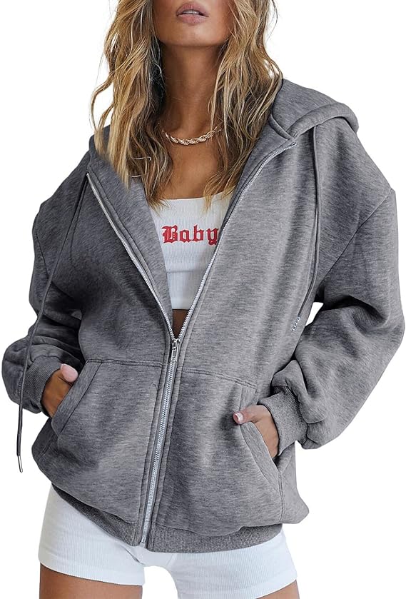 Women's Cute Hoodies Teen Girl Fall Jacket Oversized Sweatshirts Casua
