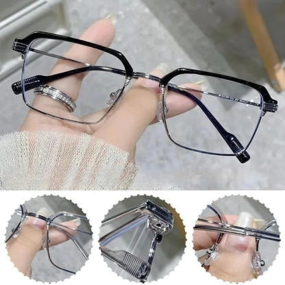 Neue Presbyopiebrille aus Metall mit Anti-Blaulicht