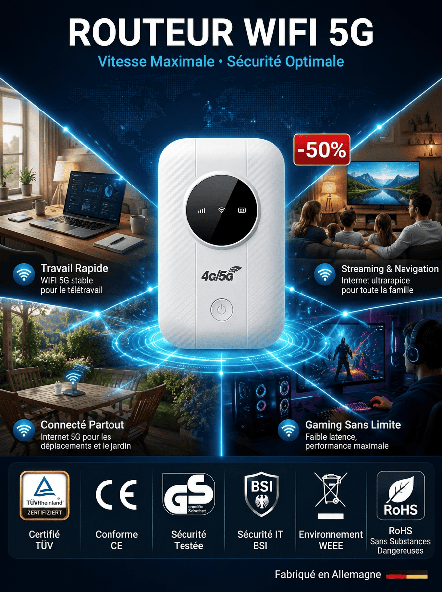 Le Routeur Wi-Fi Satellite Sans Fil : Données Illimitées et Gratuites à Vie
