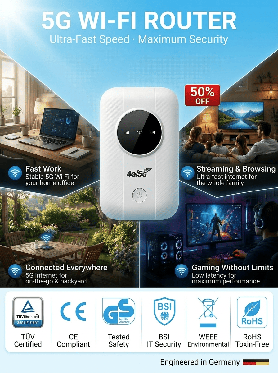 Wireless Wi-Fi Router: Lifetime Free Internet for City, Coast & Outback