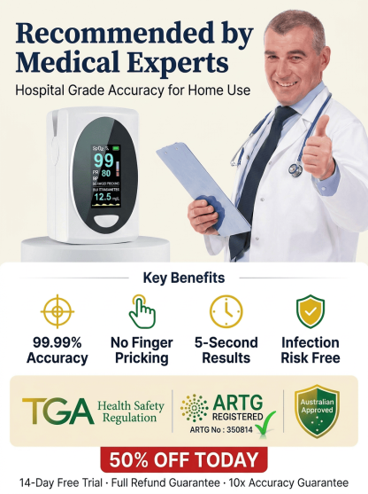 Home Pulse Oximeter: Pain-Free Blood Oxygen & Heart Rate Monitor