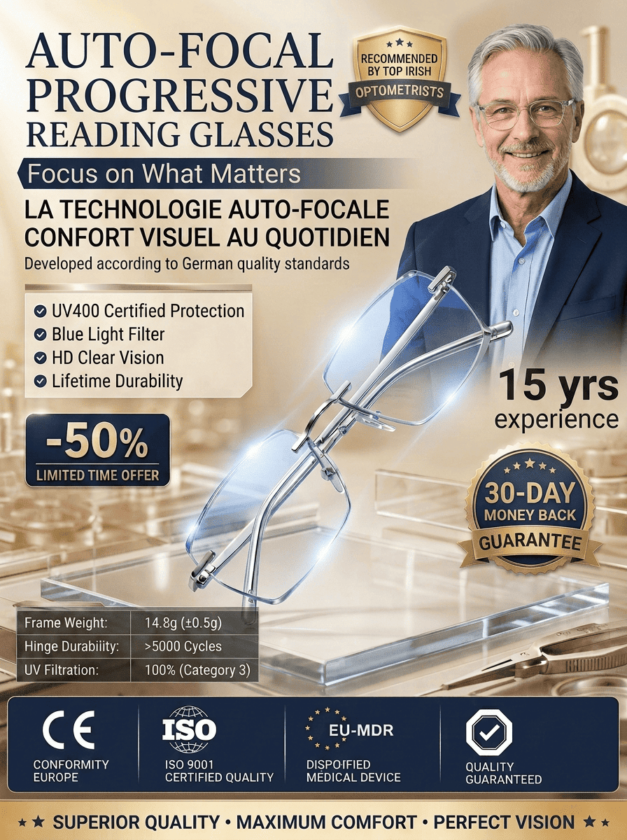 Transform Your Sight with Smart Zoom Reading Glasses | Photochromic Lenses & Free Trial