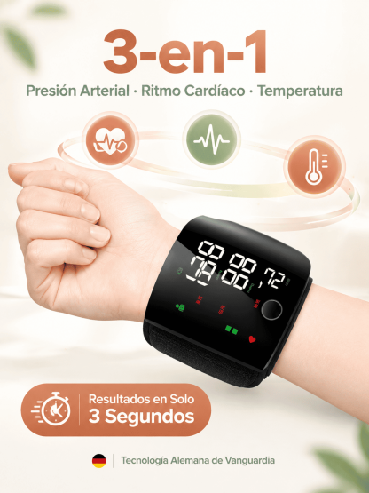 Dispositivo De Monitoreo De Salud Multifuncional Con Pantalla Clara Para Adultos Mayores