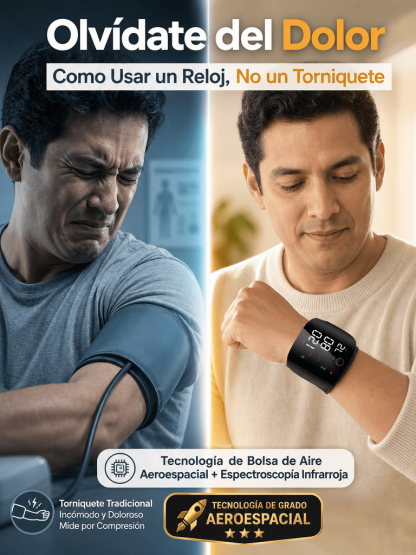 Dispositivo De Monitoreo De Salud Multifuncional Con Pantalla Clara Para Adultos Mayores