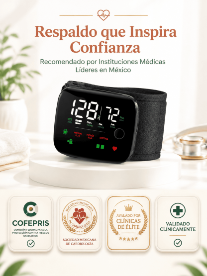 Dispositivo De Monitoreo De Salud Multifuncional Con Pantalla Clara Para Adultos Mayores