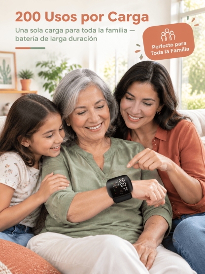 Dispositivo De Monitoreo De Salud Multifuncional Con Pantalla Clara Para Adultos Mayores