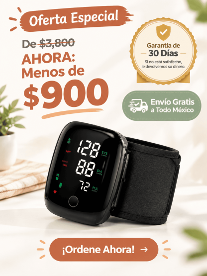 Dispositivo De Monitoreo De Salud Multifuncional Con Pantalla Clara Para Adultos Mayores