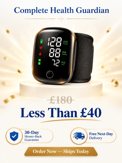 Large Screen Digital Wrist Blood Pressure Meter with Voice Prompt