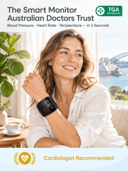 Large Screen Digital Wrist Blood Pressure Meter with Voice Prompt
