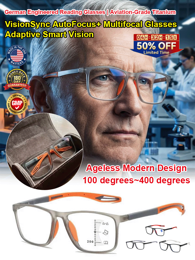 Ultra-clear TR Comfortable Presbyopic Glasses for Seniors with Eye Protection