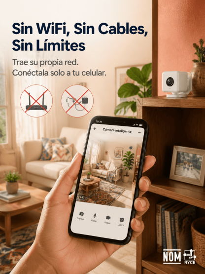 Protege tu Hogar con esta Cámara de Seguridad Inteligente: Sin Internet, Sin Cables y Sin Rentas