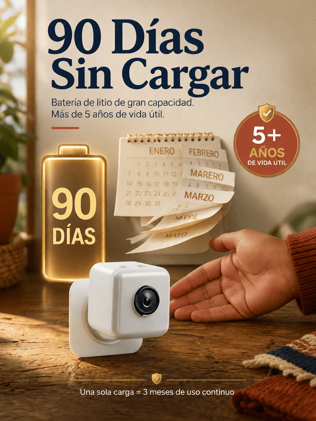 Protege tu Hogar con esta Cámara de Seguridad Inteligente: Sin Internet, Sin Cables y Sin Rentas