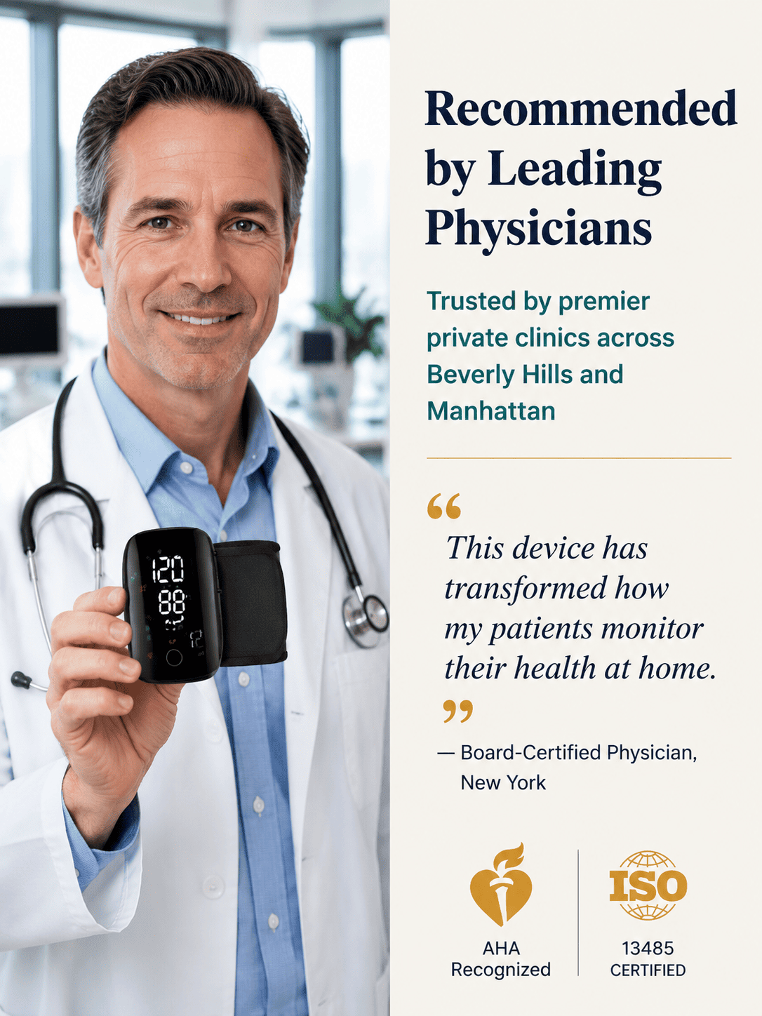 Large Screen Digital Wrist Blood Pressure Meter with Voice Prompt