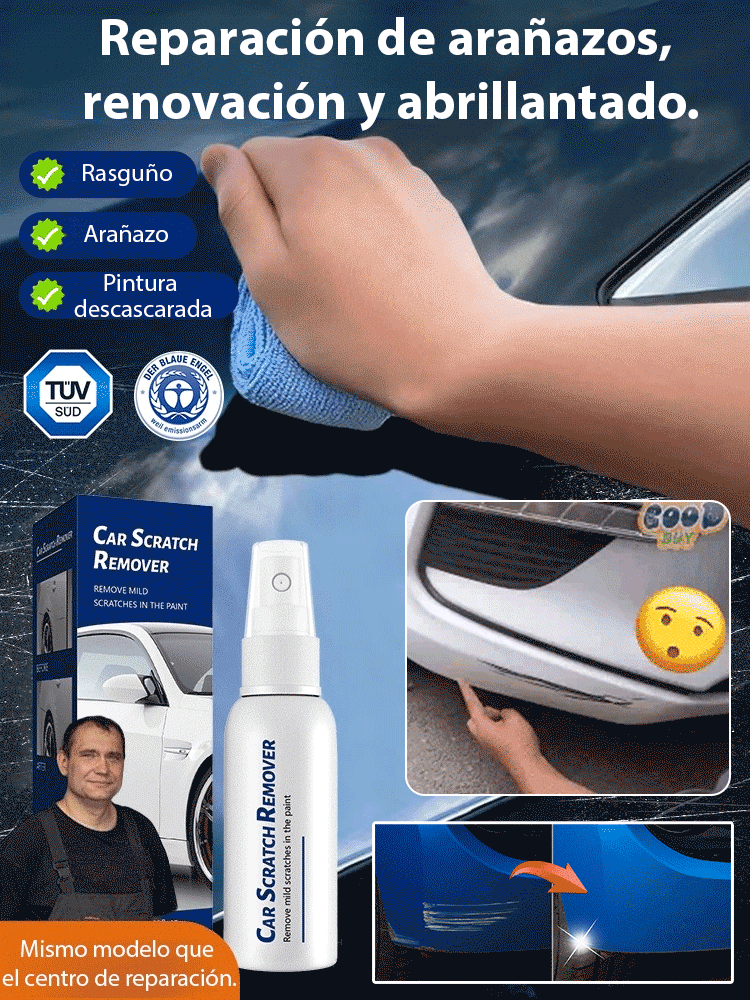 Spray Reparador de Arañazos: ¡Tu Coche Como Nuevo en 5 Minutos Sin Pisar el Taller