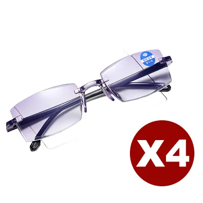 Anti blue light zoom reading glasses