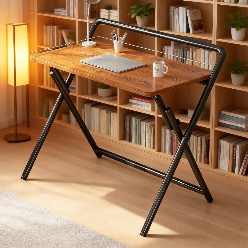 Kleiner Klapptisch Computer-Schreibtisch für Studentenwohnheim und Zuhause am Bett