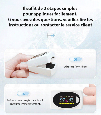 【Précision de 99 %】Oxymètre de pouls avancé
