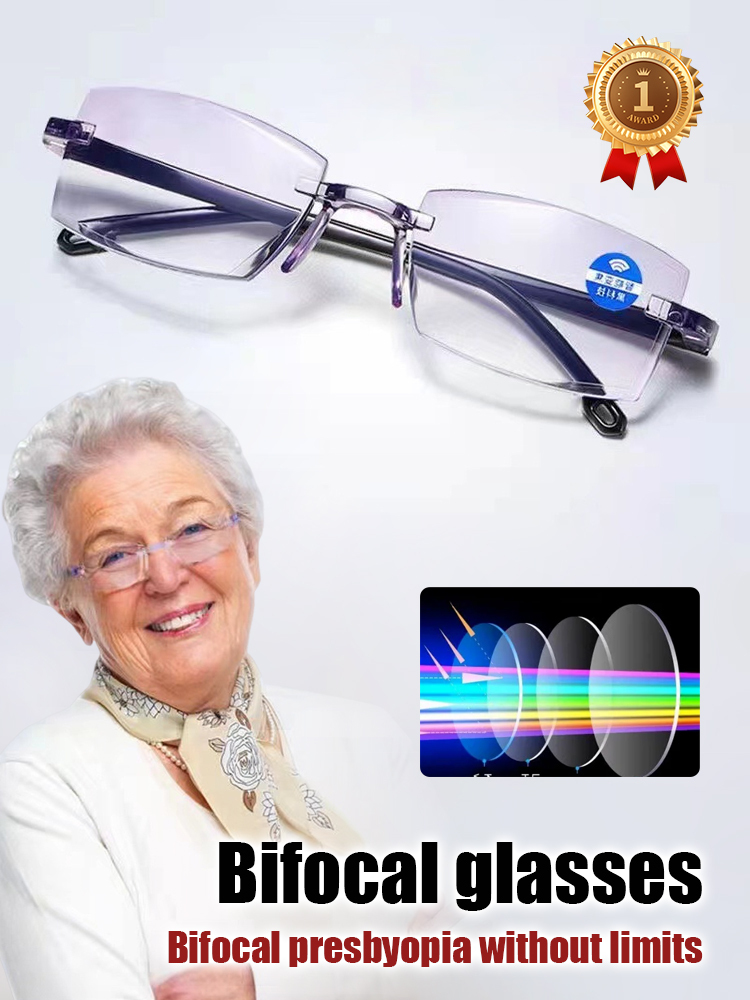 Anti blue light zoom reading glasses