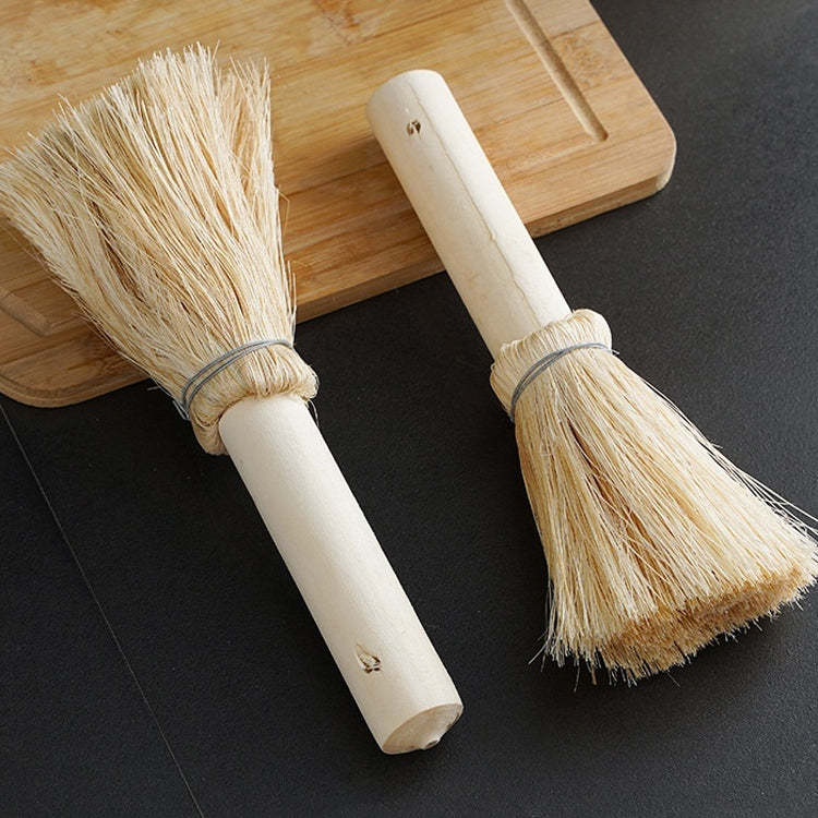 Natürliche Kokosnusspalme Langer Griff Topf Waschbürste