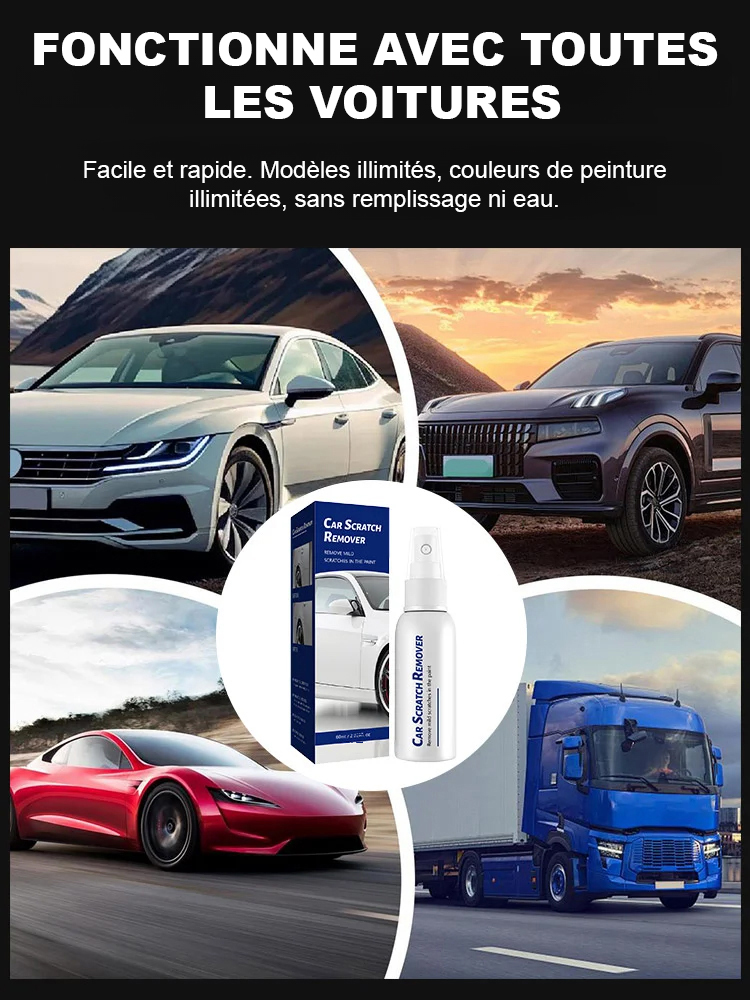 Spray de réparation des rayures pour voiture