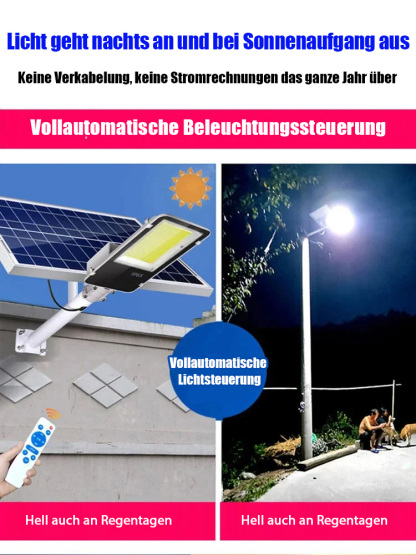Superhelle wasserdichte Solar-Straßenlampe