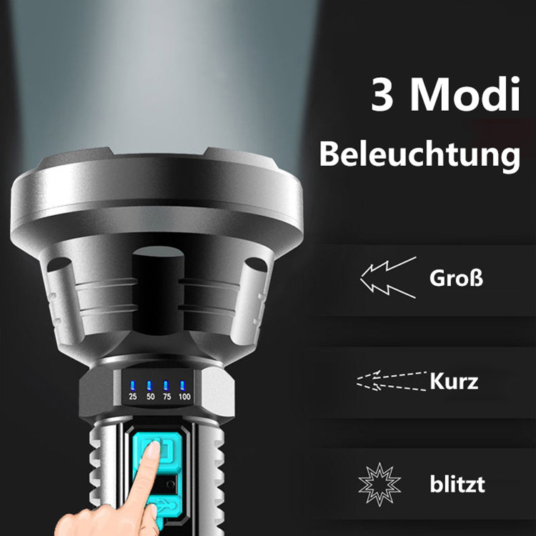 Wiederaufladbare LED-Taschenlampe