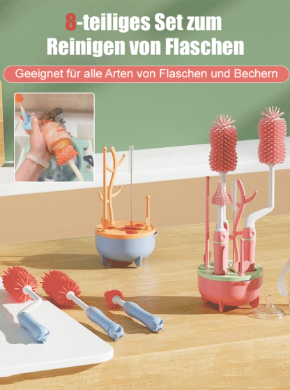 Baby spezifische rotierende Flasche Bürstenset