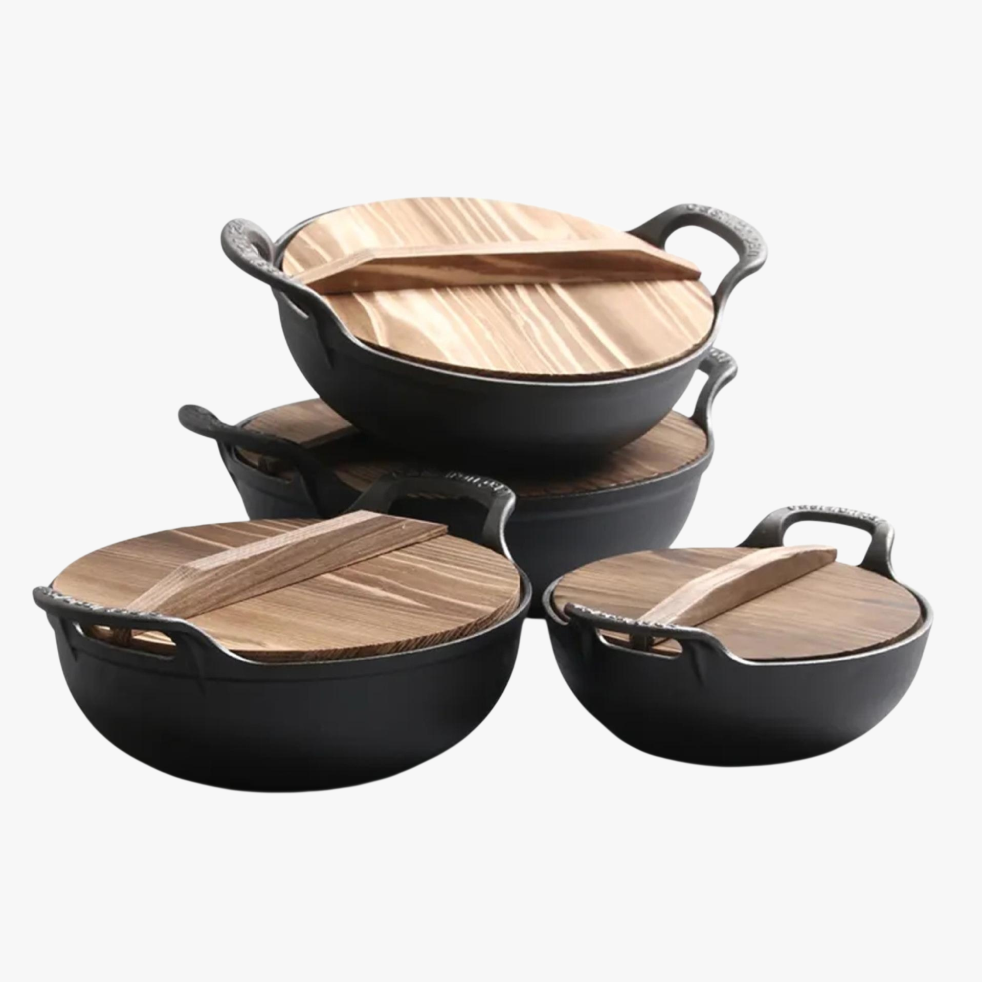 Dicker Gusseisen-Hänge-Eintopftopf, Haushalts-Suppentopf ohne Beschichtung, nicht haftend