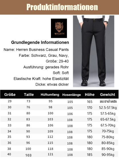 Anzughose mit gesticktem Tigerkopf