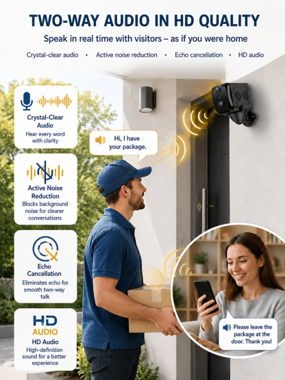 [Dual-Band Wi-Fi] Infrared Security Camera