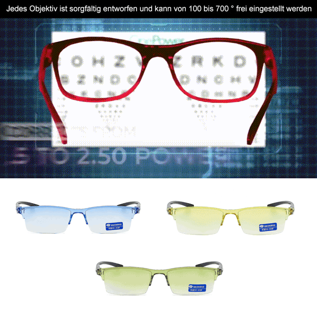 Intelligente Zoom-Lesebrille
